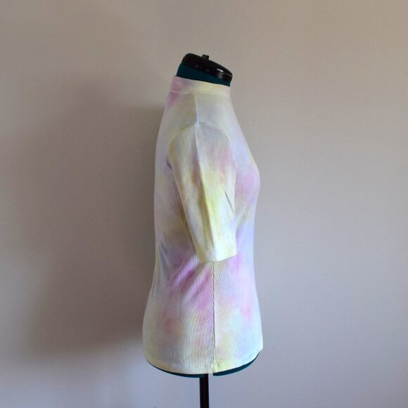 Pastel Tie Dye Mock Neck Shirt - Picture 2 of 6